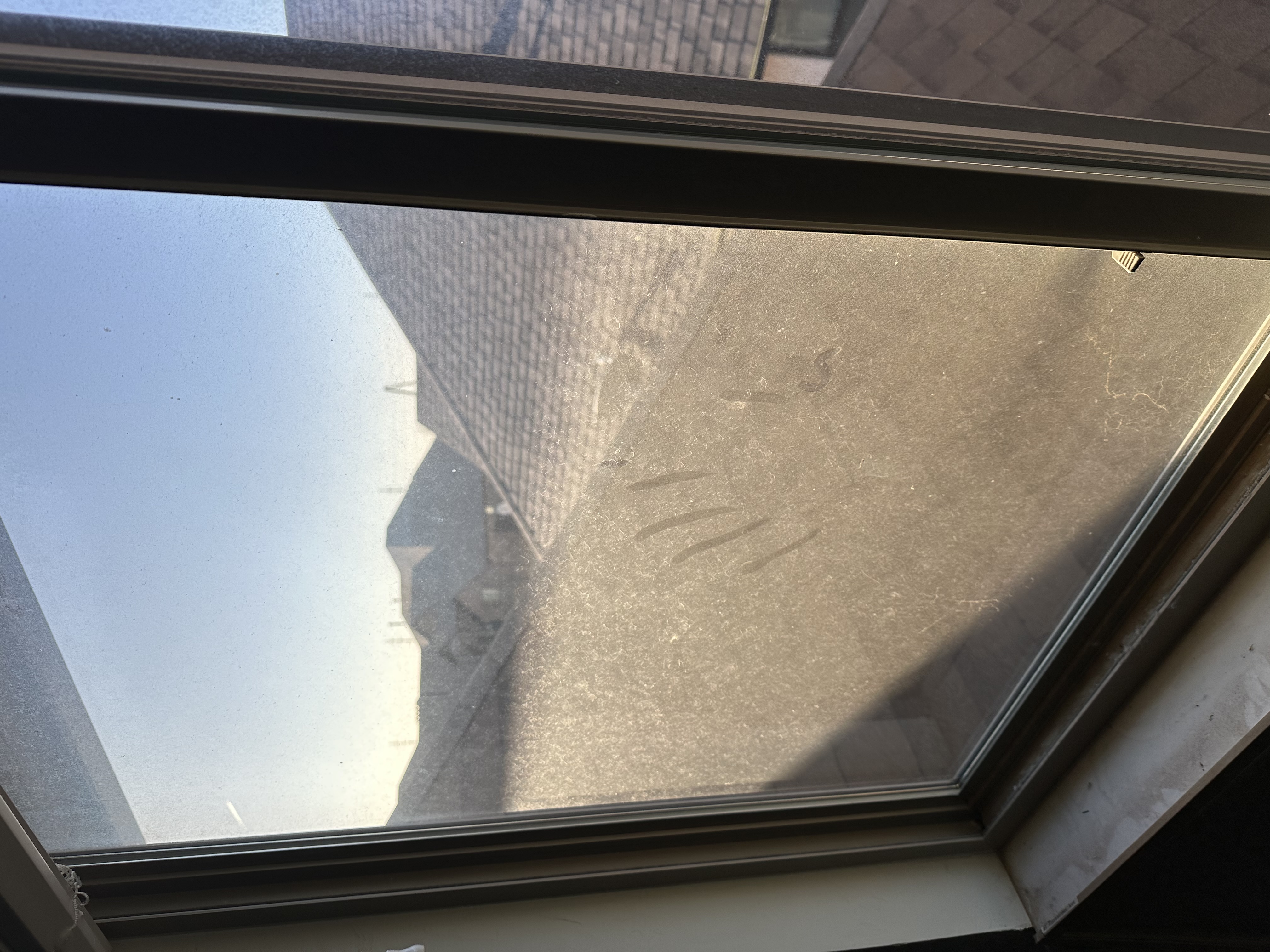 Window before cleaning
